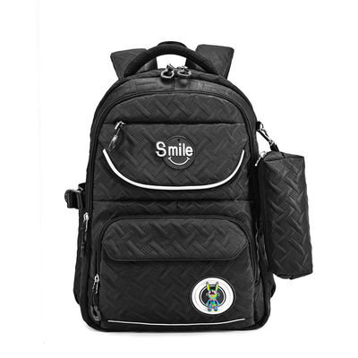 Polyester Waterproof School Backpack With Pencil Case 17.5 Inch OEM