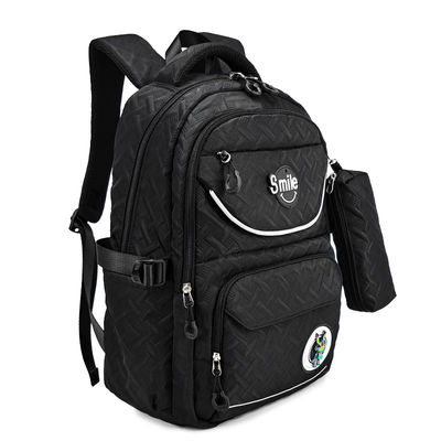 Polyester Waterproof School Backpack With Pencil Case 17.5 Inch OEM