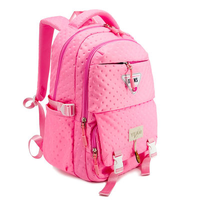 ODM Pink Unisex School Bag Rucksack With Two Main Compartment