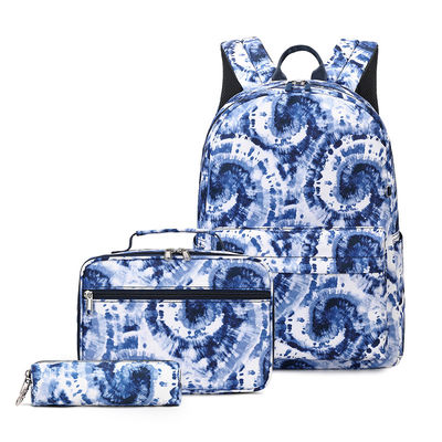 3 In 1 Blue Rucksack Backpack , Teenager School Backpack Bags With Digital Printing
