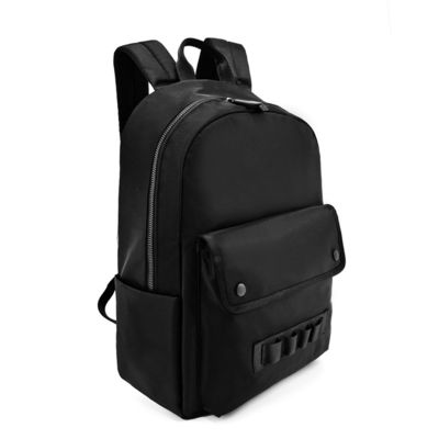 Unisex Small Soft Nylon Backpack Lightweight Black Color OEM