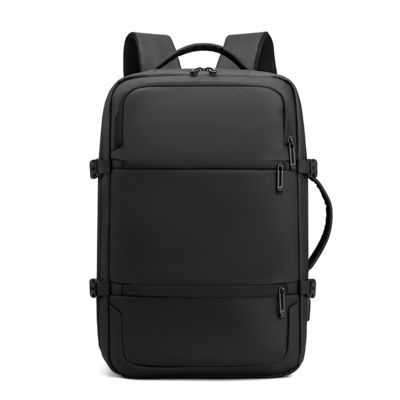 Customized Black Laptop Bag Backpacks With Zipper Closure Lightweight