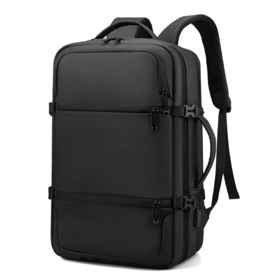 Customized Black Laptop Bag Backpacks With Zipper Closure Lightweight