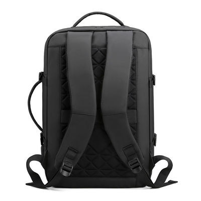 Customized Black Laptop Bag Backpacks With Zipper Closure Lightweight
