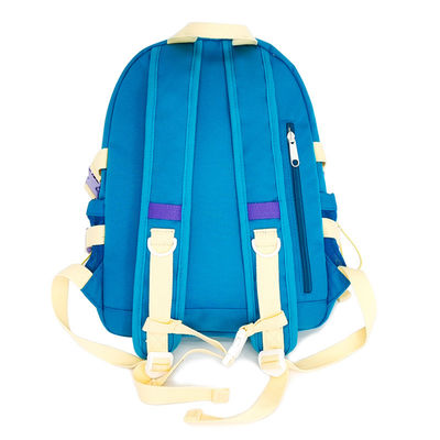 16L Capacity Soft Nylon Backpack Polyester Lining With 2 Zippered Pockets