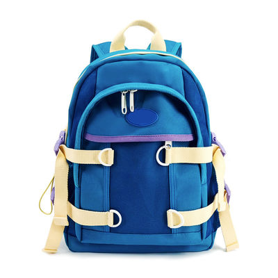 16L Capacity Soft Nylon Backpack Polyester Lining With 2 Zippered Pockets