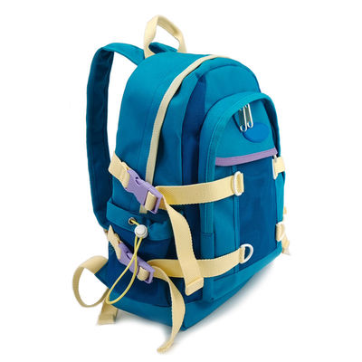 16L Capacity Soft Nylon Backpack Polyester Lining With 2 Zippered Pockets