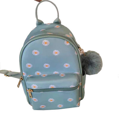 Zipper Closure Fashionable Mini Backpacks Unisex Design Canvas Material