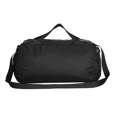 Customized Nylon Duffel Bag Waterproof Black Color With Polyester Lining