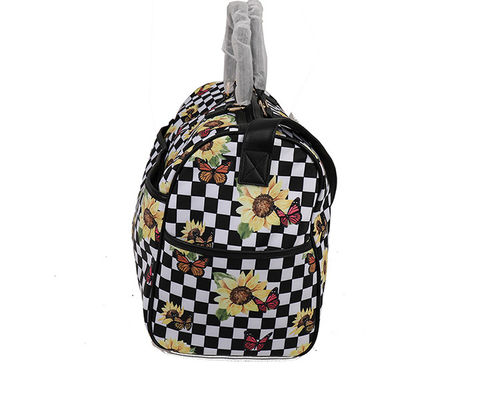 Water Resistant Nylon Duffel Bag With Adjustable Strap And Handle