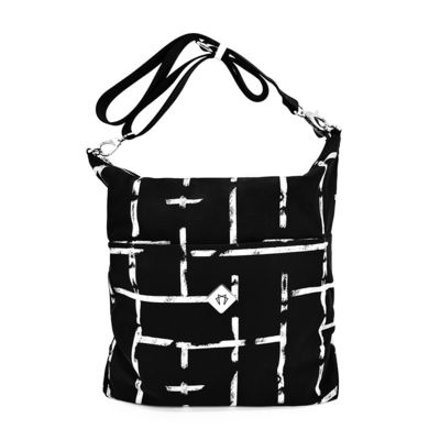 Casual Zipper Closure Crossbody Tote Handbag With Multiple Compartments
