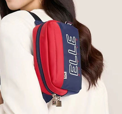 Unisex Heavy Duty Nylon Sling Bag With Zipper Closure Multifunctional