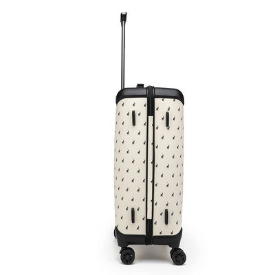 OEM Airport Luggage Trolley With Black Plastic Color 8 Wheels PU PP