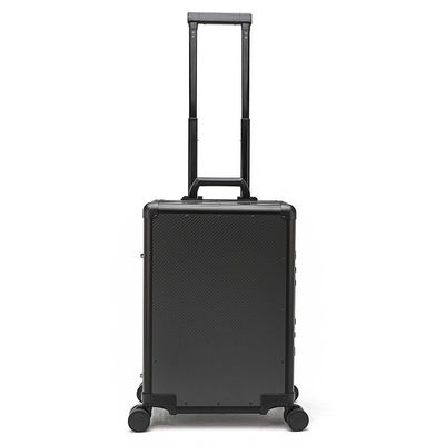 Unisex CFRP Travel Luggage Trolley Spinner Aluminum Suitcase Set