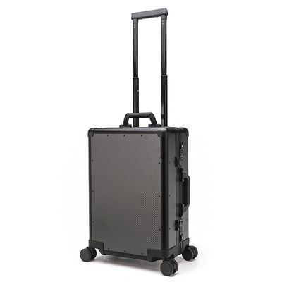 Unisex CFRP Travel Luggage Trolley Spinner Aluminum Suitcase Set