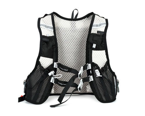 Black Lightweight Hiking Camping Bag Sports Cycling Backpack With Adjust Belt