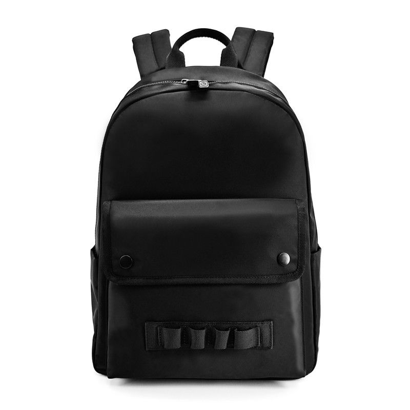 Unisex Small Soft Nylon Backpack Lightweight Black Color OEM