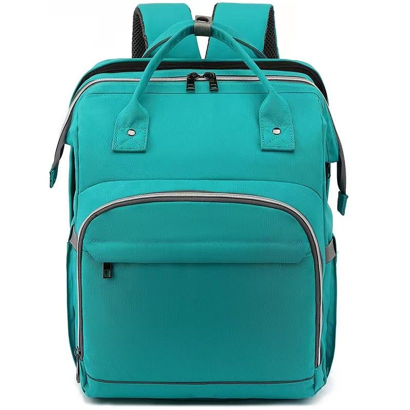 Polyester Lining Material Tote Bag Backpack Green Color For All Seasons